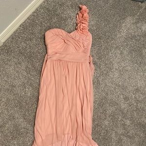 High Low One Shoulder Dress